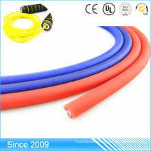 Blank Colored Braided Round PVC Coated Nylon Webbing Rope For Dog Leash